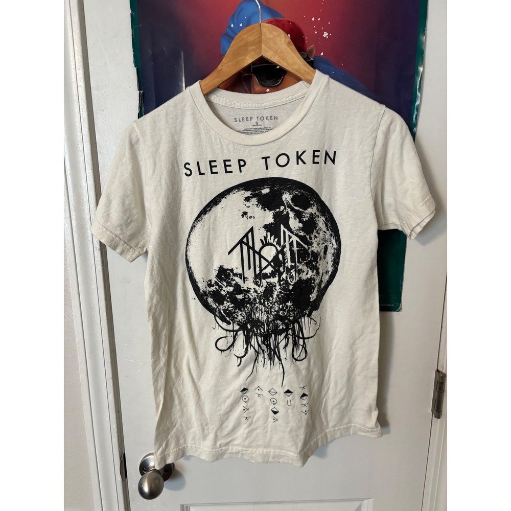 Sleep Token Take Me Back To Eden Tracklist Tour Graphic T-Shirt Cream Small